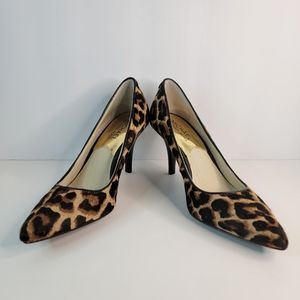 Michael Kors Nathalie Pump 6M Women's Leopard Print Heels